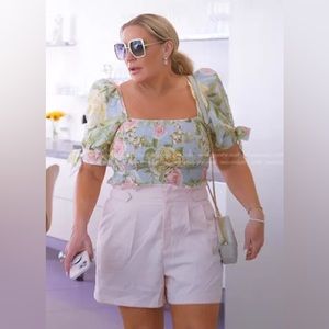 Express | Smocked Floral Puff Sleeve | Size XL